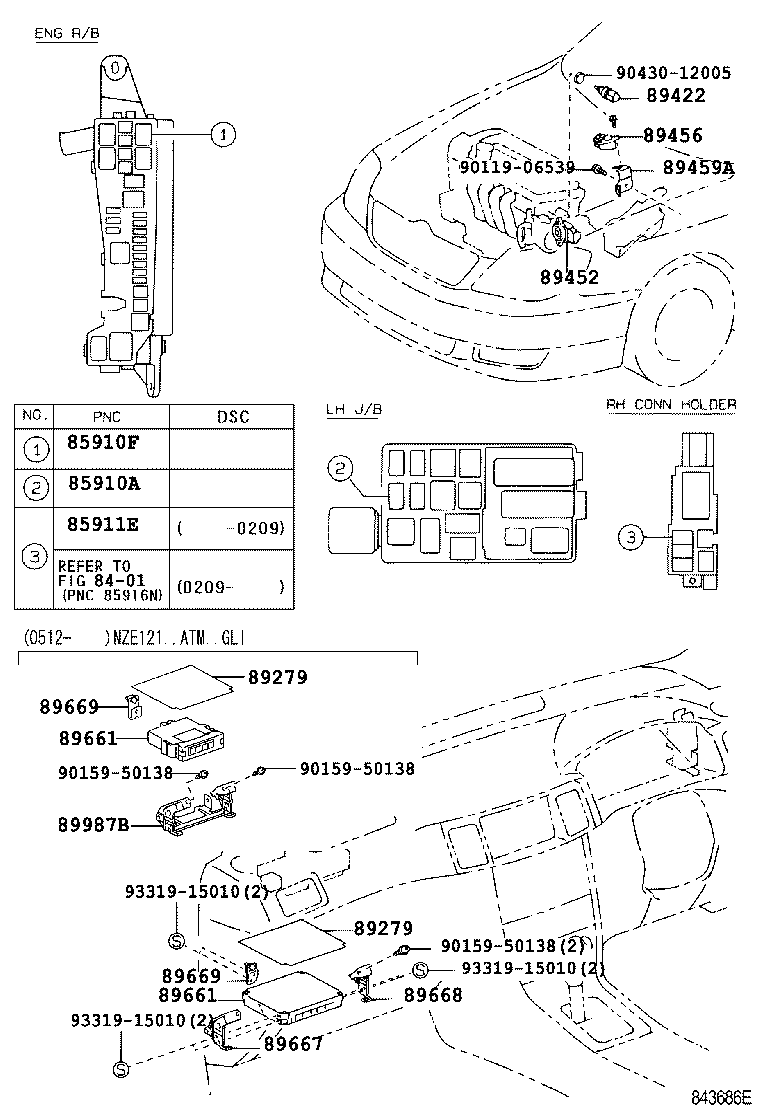 89661-12A50 COMPUTER, ENGINE CONTROL product image