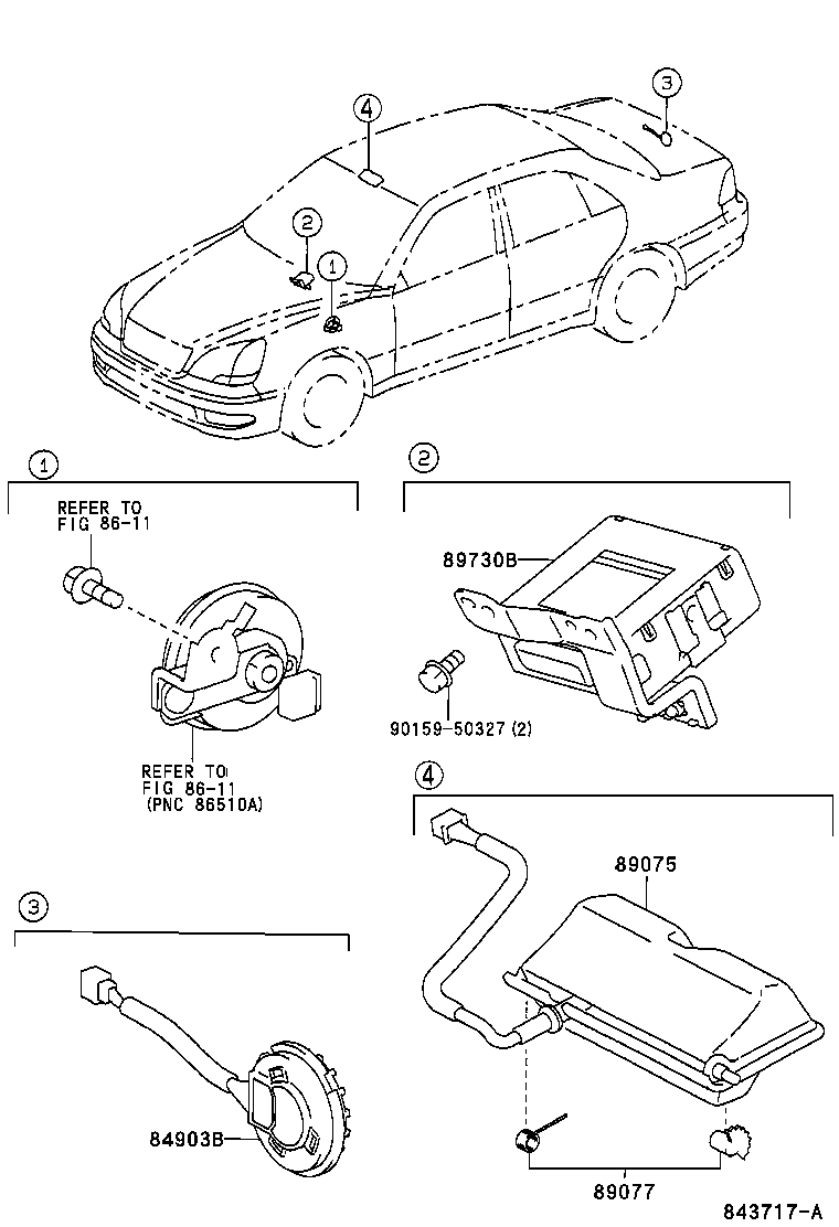 89730-50111 COMPUTER ASSY, THEFT WARNING product image