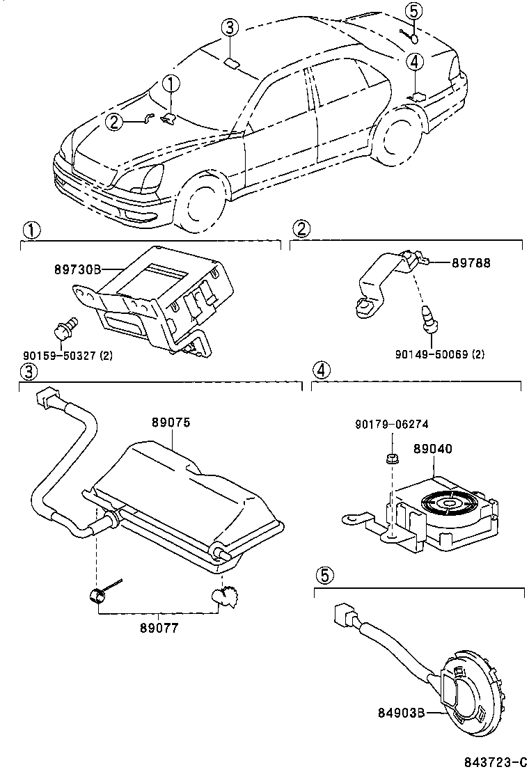 89730-50111 COMPUTER ASSY, THEFT WARNING product image