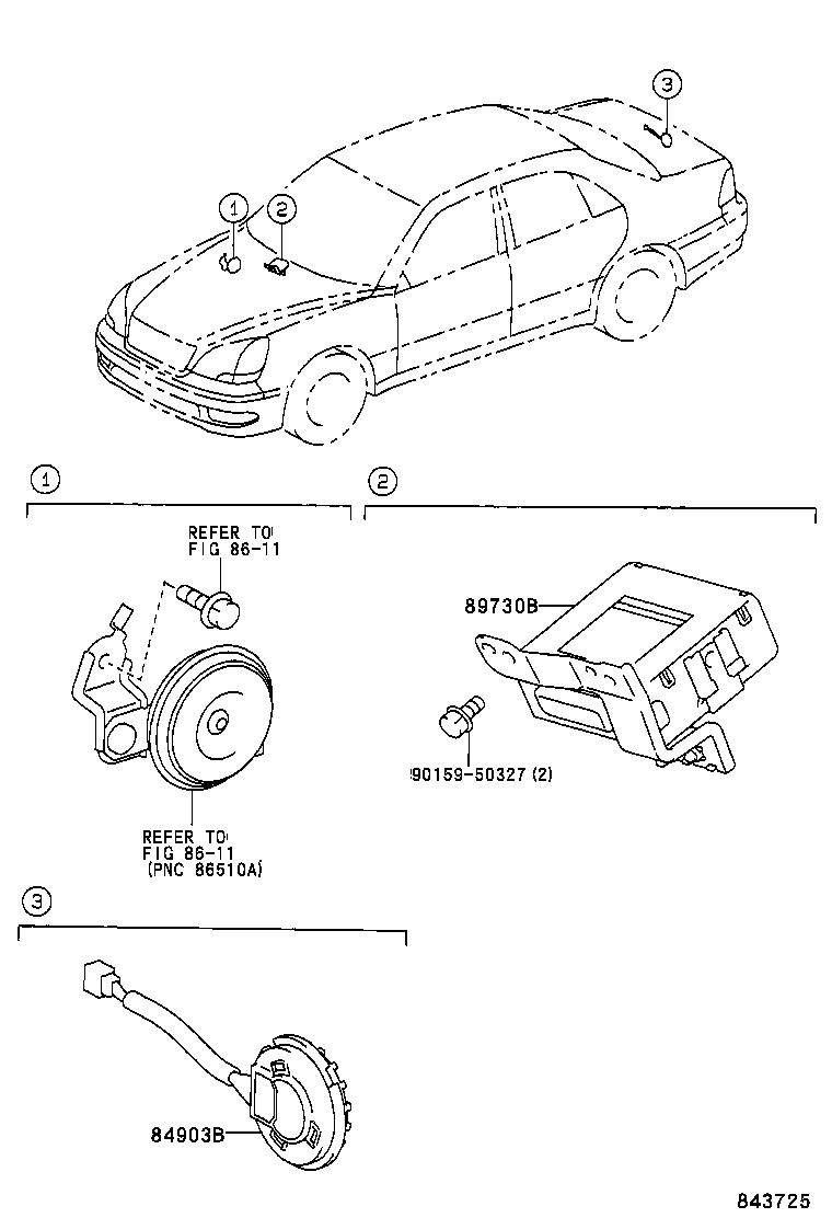 89730-50111 COMPUTER ASSY, THEFT WARNING product image