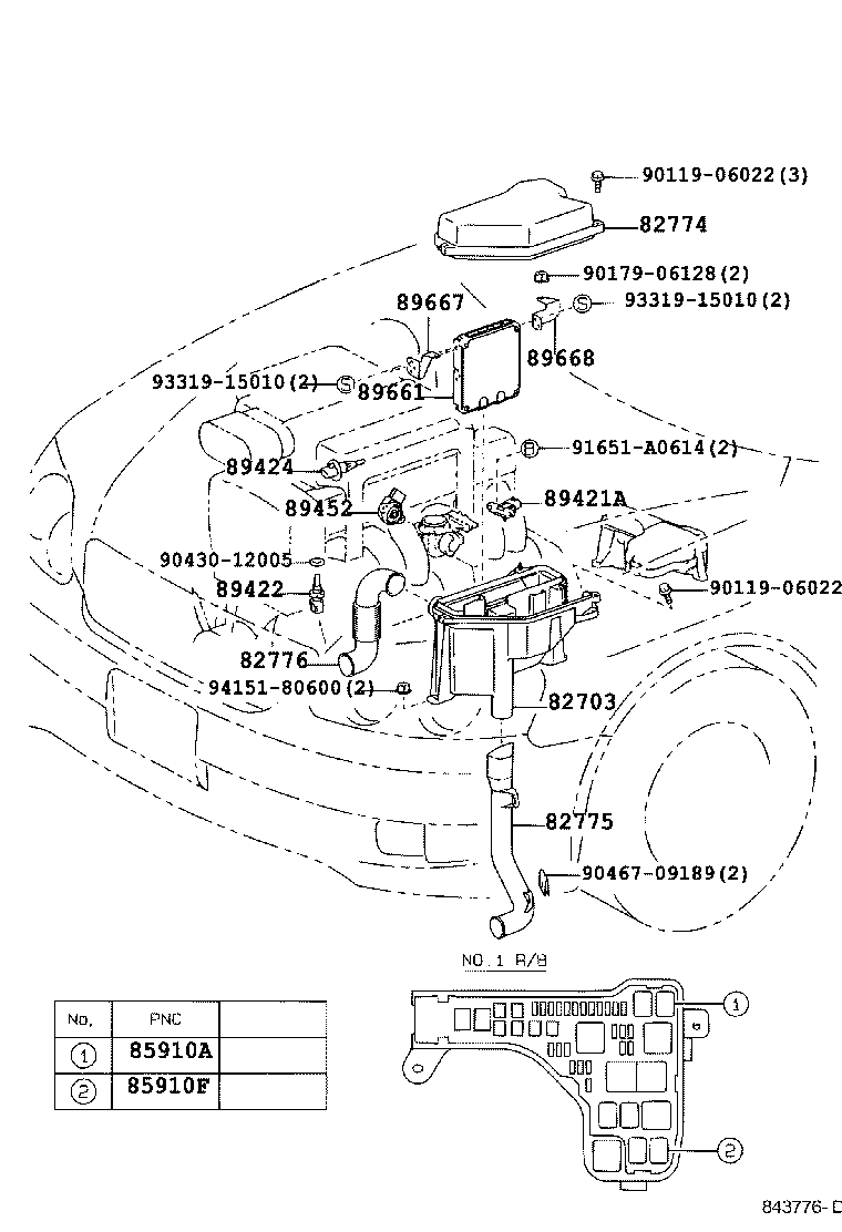 89458-22010 SENSOR, FUEL PRESSURE product image