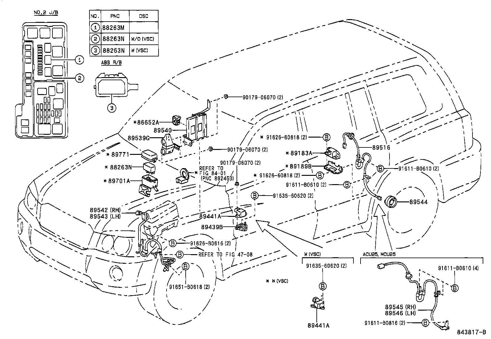 Toyota 89540-48260 COMPUTER ASSY, SKID CONTROL