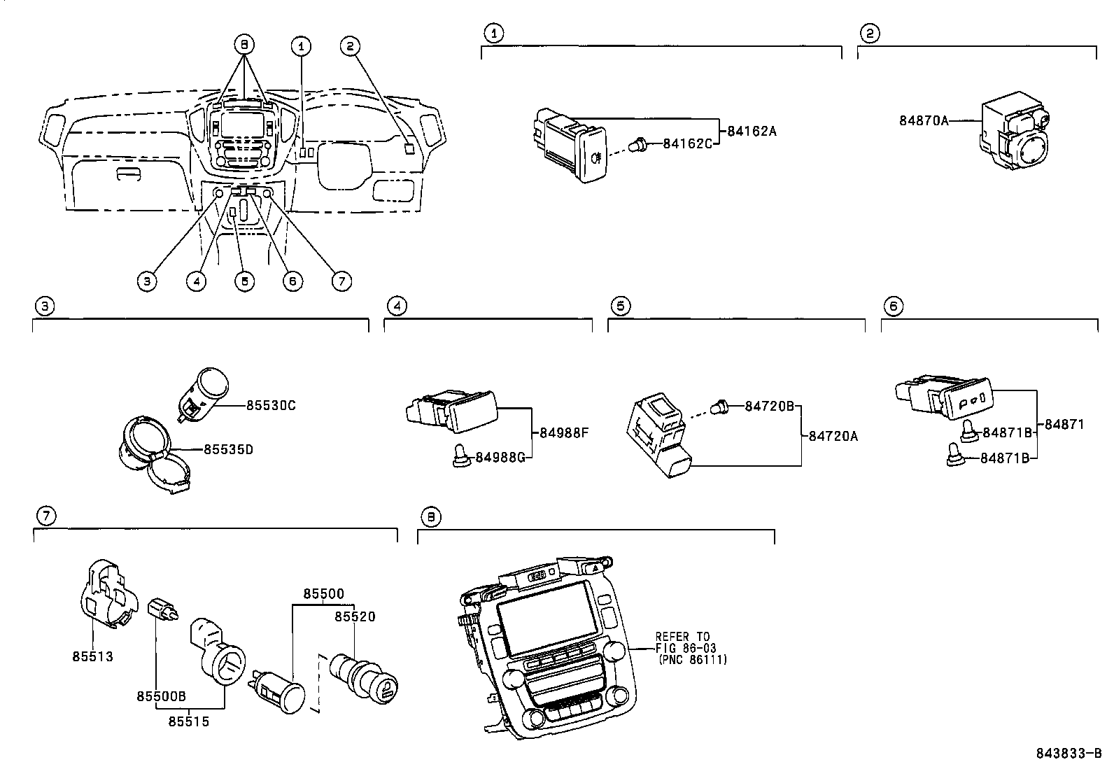 84040-48040 MASTER SWITCH ASSY,MULTIPLEX NETWORK product image