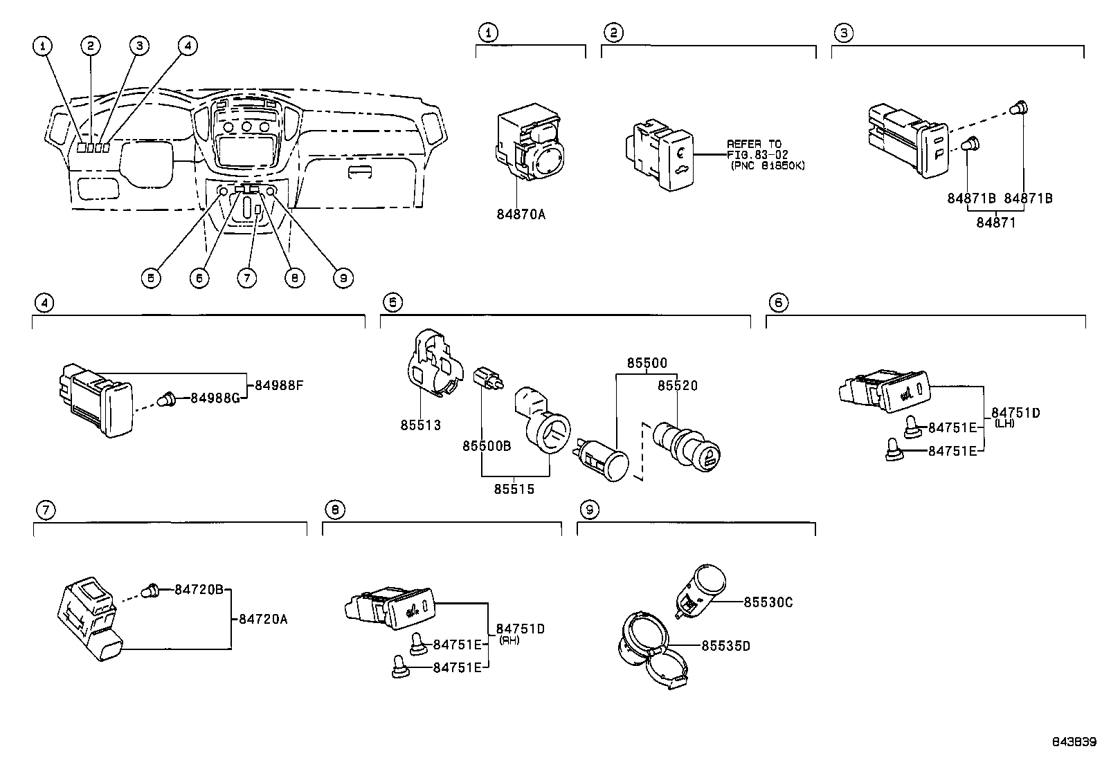 82602-48060 BLOCK SUB-ASSY, RELAY product image