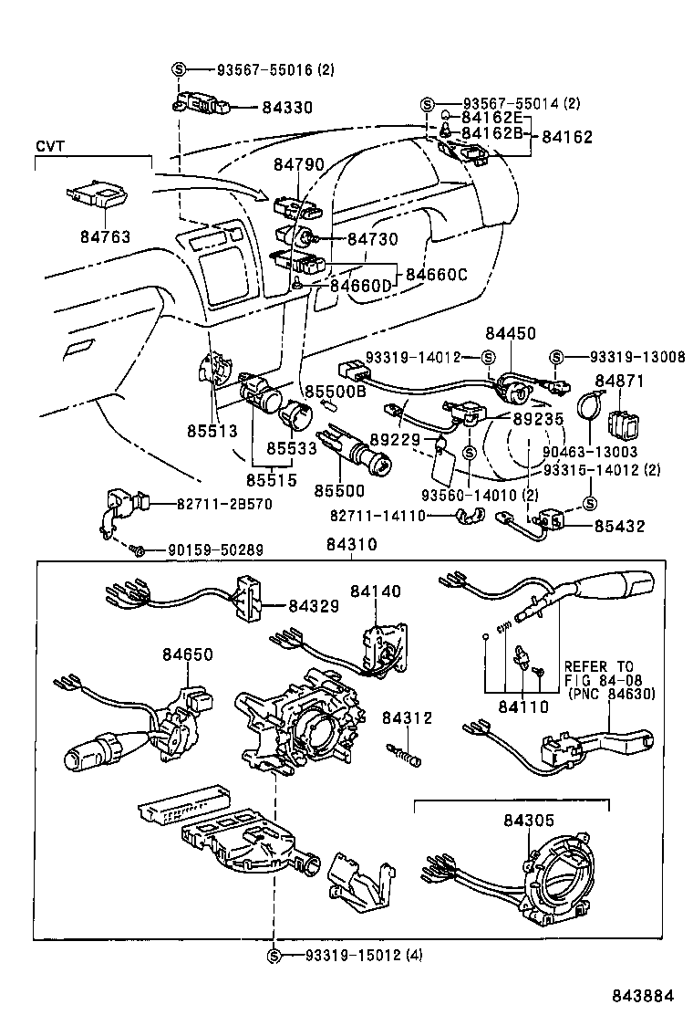 84763-20010 PLATE, SWITCH product image