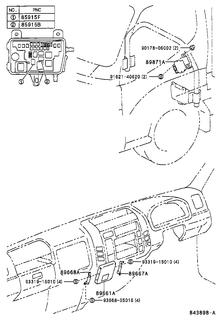 89561-37012 COMPUTER, ENGINE CONTROL product image