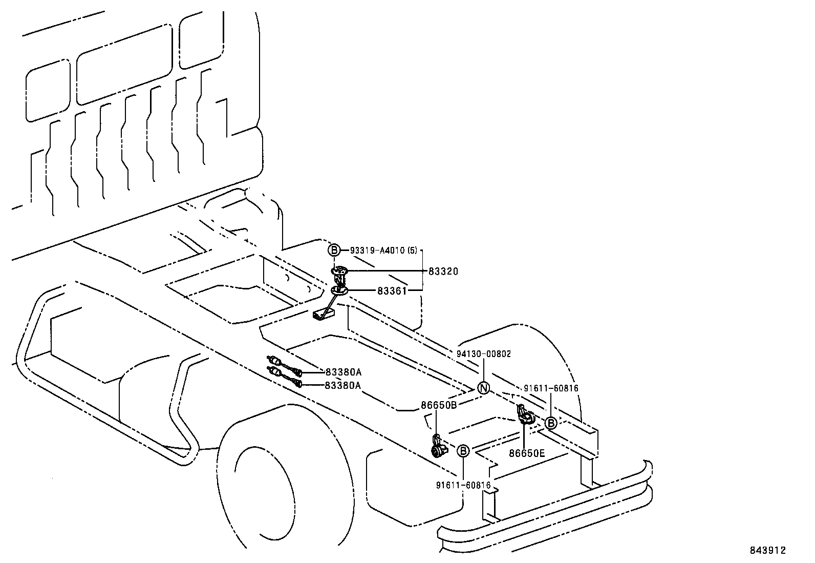83320-80375 GAGE ASSY, FUEL SENDER product image