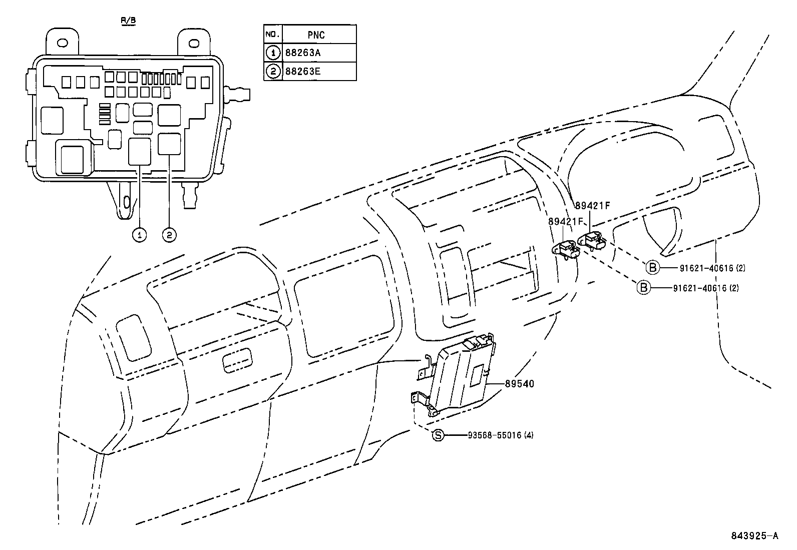 89421-37010 SENSOR, VACUUM (FOR SKID CONTROL) product image