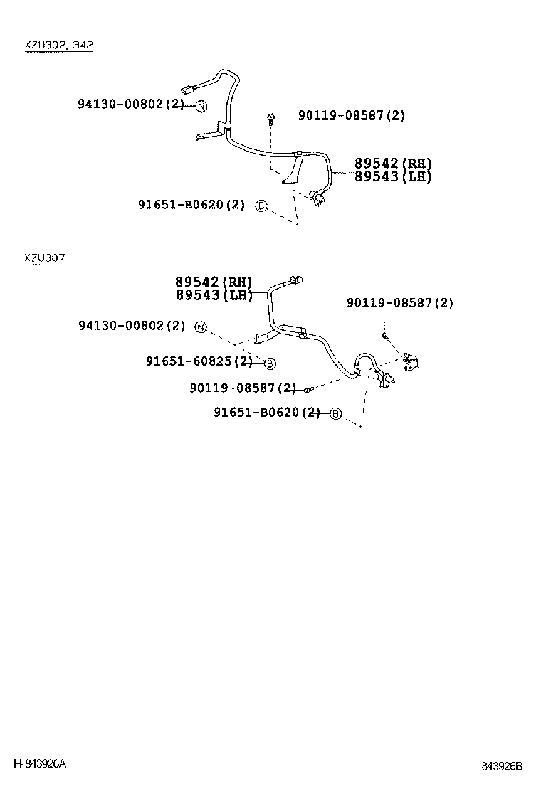 89421-37010 SENSOR, VACUUM (FOR SKID CONTROL) product image