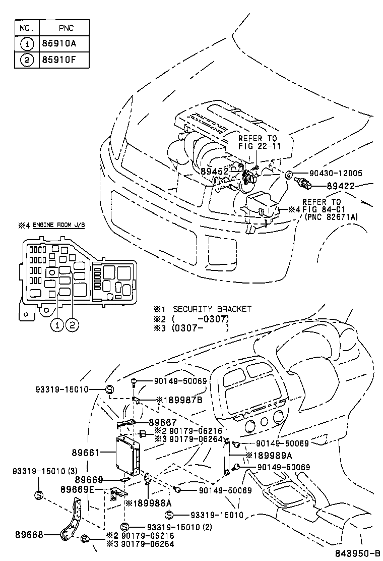 89987-42010 BRACKET, COMPUTER, NO.1 product image