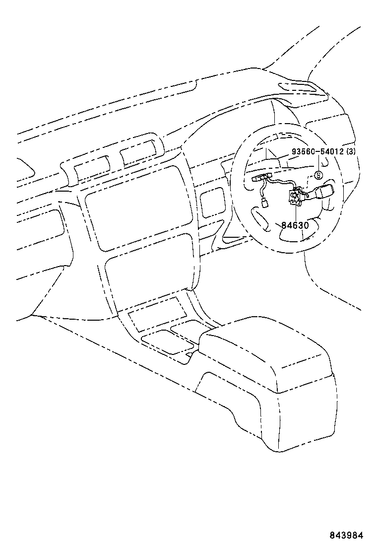84630-30200 SWITCH ASSY, CRUISE CONTROL MAIN product image