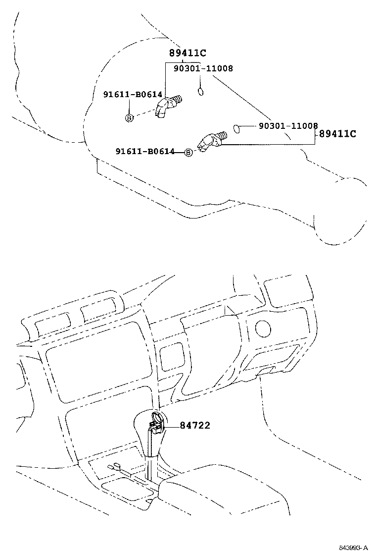 84722-30250-B0 SWITCH, TRANSMISSION CONTROL product image