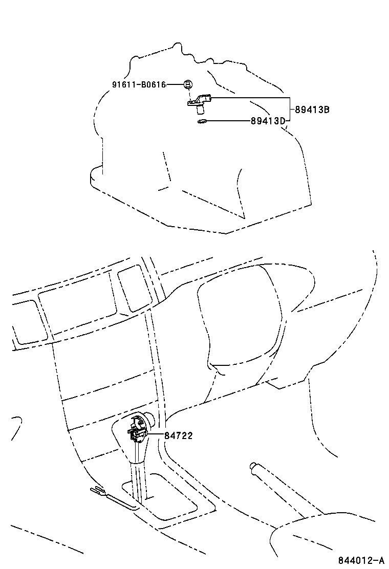 84722-12110-E0 SWITCH, TRANSMISSION CONTROL product image