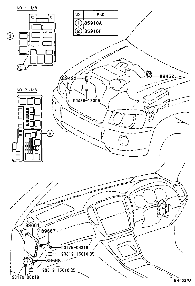 89667-48040 BRACKET, ENGINE CONTROL COMPUTER product image