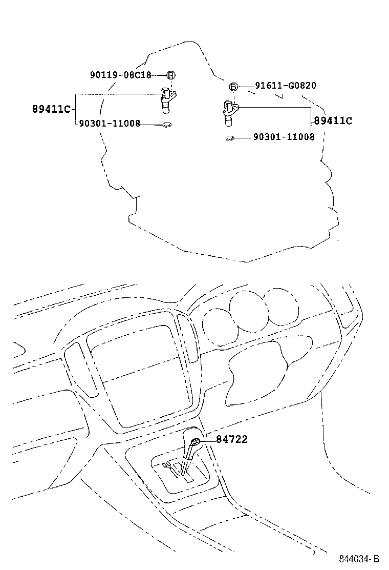 84722-48080-C0 SWITCH, TRANSMISSION CONTROL product image