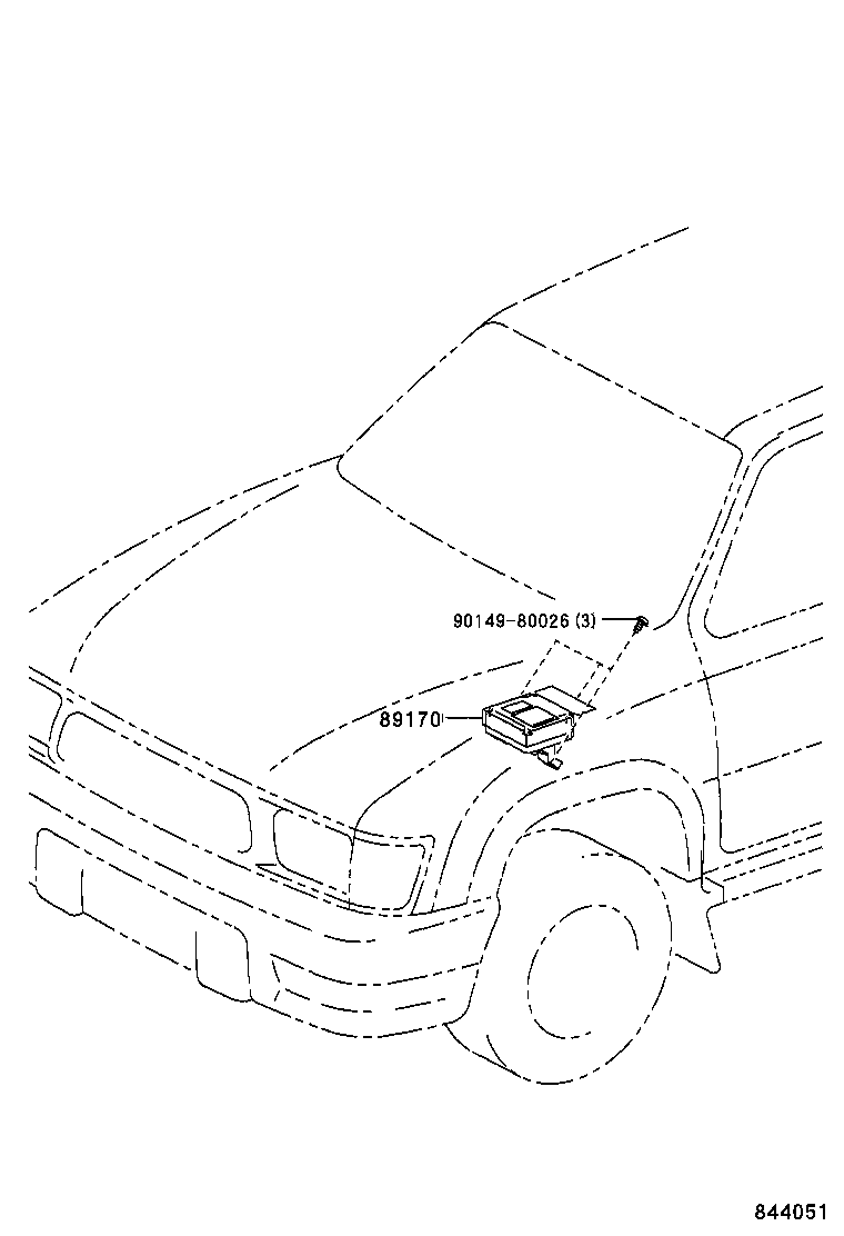 89170-35140 SENSOR ASSY, AIR BAG product image