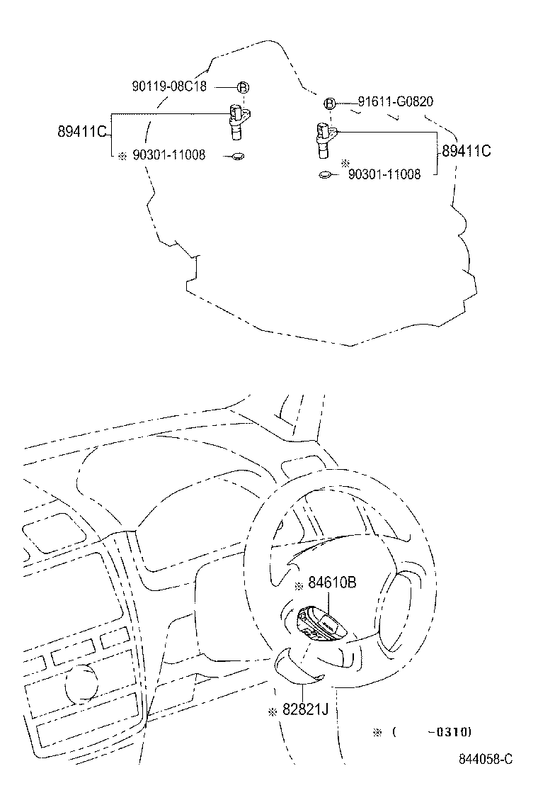 84610-44010 SWITCH ASSY, TRANSMISSION SHIFT, MAIN product image