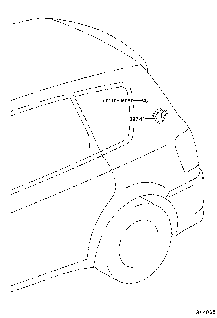 89741-44050 RECEIVER, DOOR CONTROL product image