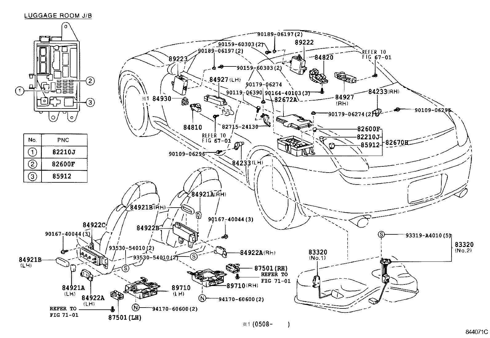 84988-24050 SWITCH, TRACTION CONTROL product image