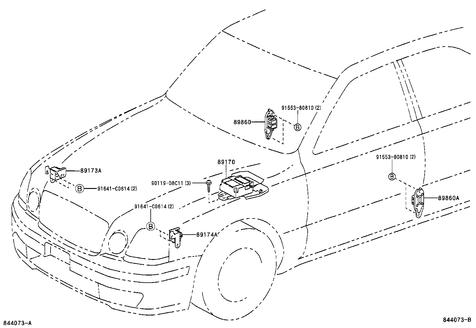 89170-51030 SENSOR ASSY, AIR BAG product image