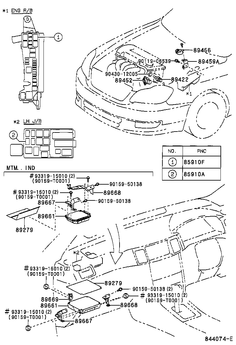 89661-02A30 COMPUTER, ENGINE CONTROL product image
