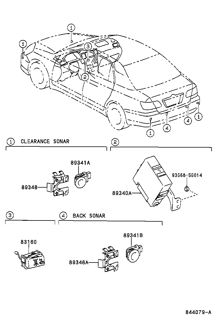 83160-02020 INDICATOR ASSY, CLEARANCE WARNING product image
