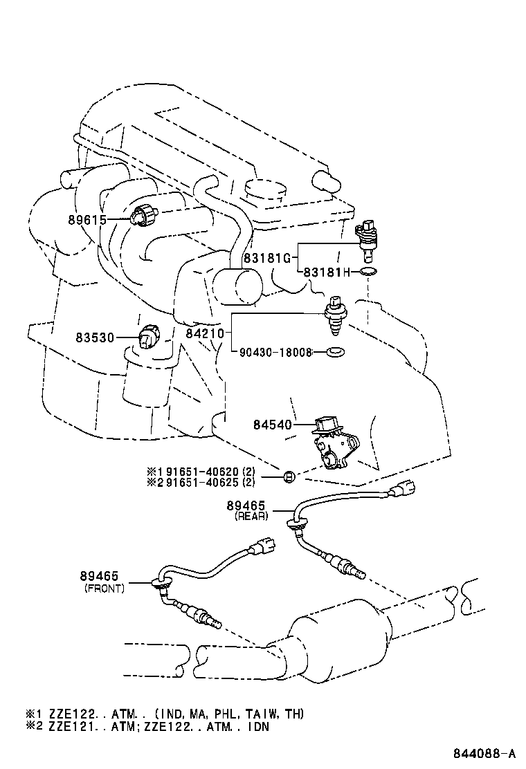 84140-02111 SWITCH ASSY, HEADLAMP DIMMER product image