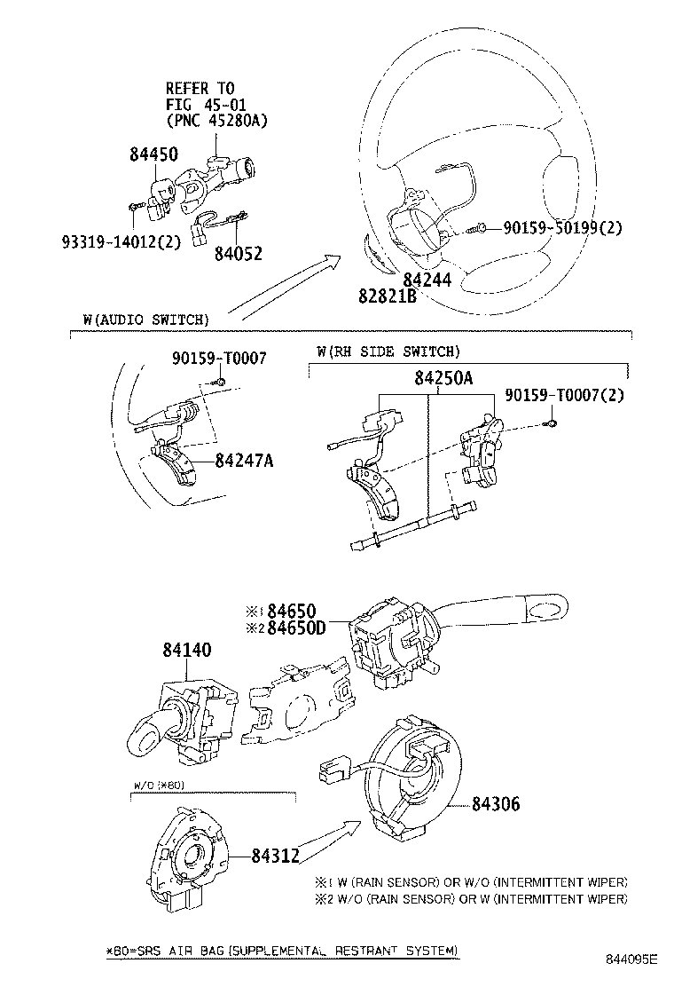 84140-02111 SWITCH ASSY, HEADLAMP DIMMER product image