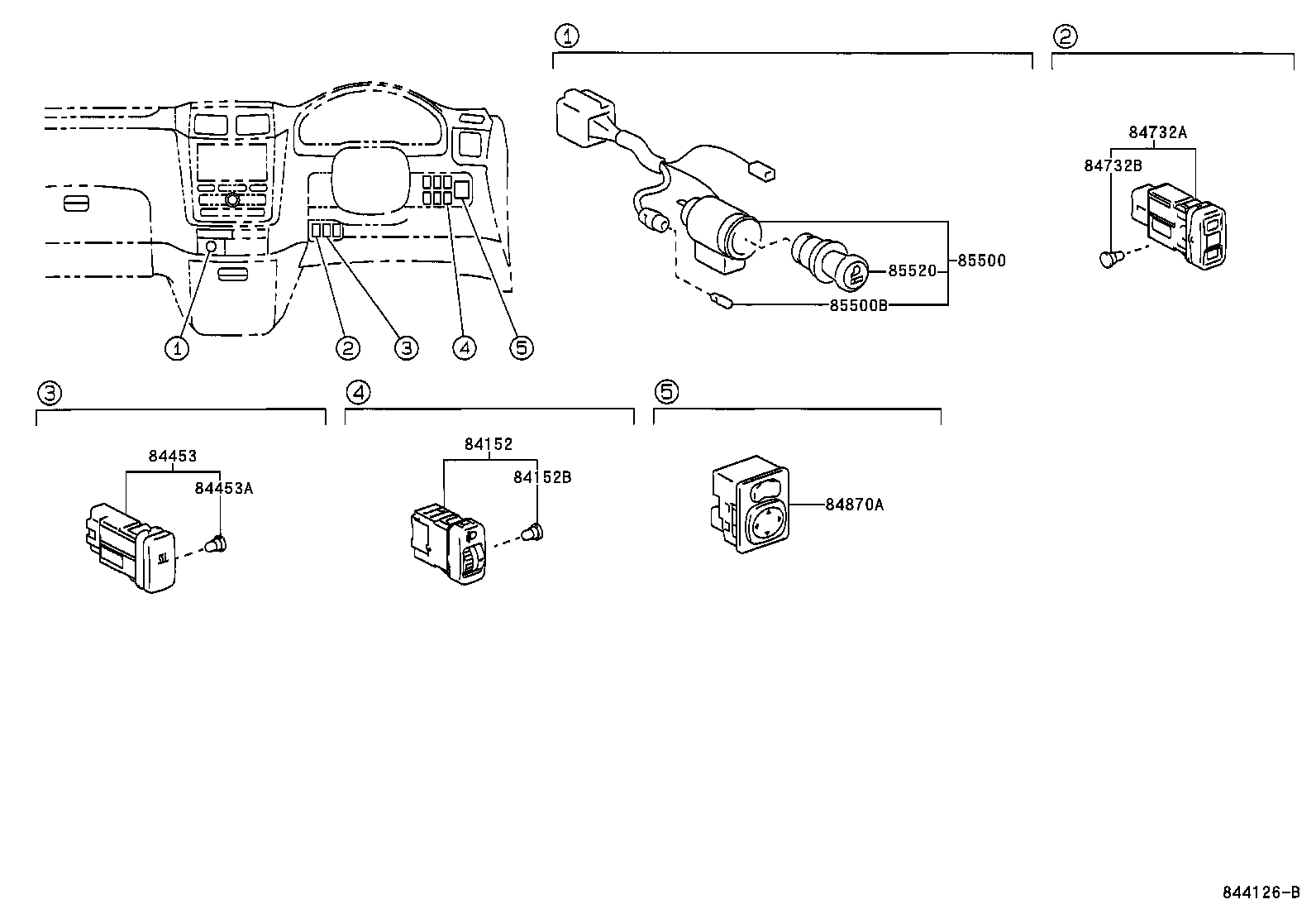 82662-44110 COVER, RELAY BLOCK, UPPER, NO.1 product image