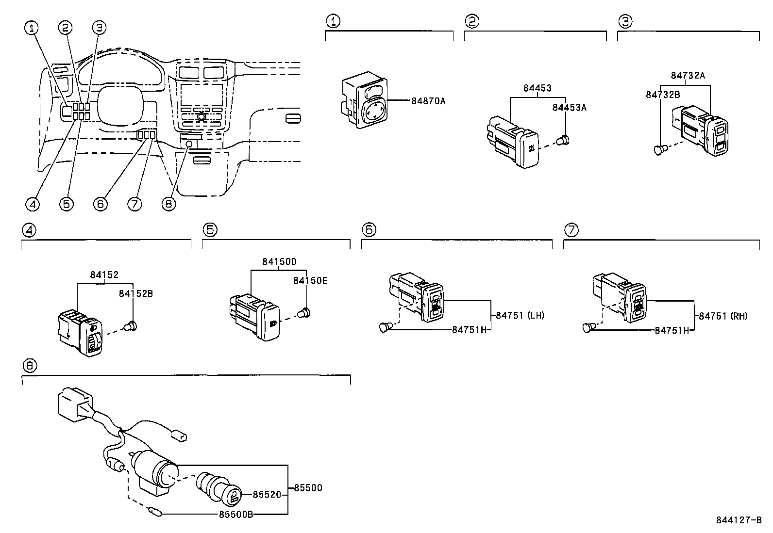 82662-44110 COVER, RELAY BLOCK, UPPER, NO.1 product image