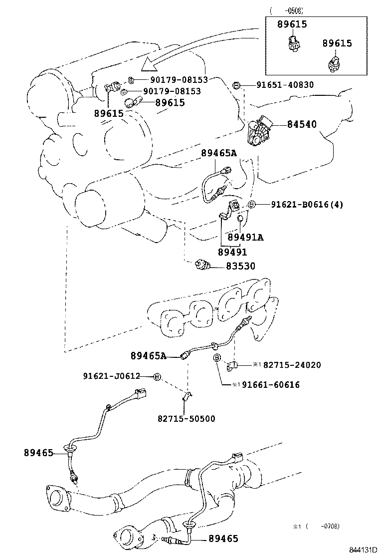 Toyota 23080-50120 RESISTER, FUEL PUMP