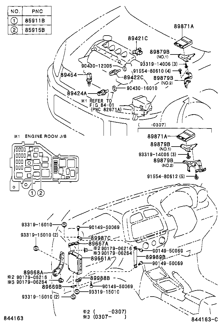 89661-42780 COMPUTER, ENGINE CONTROL product image