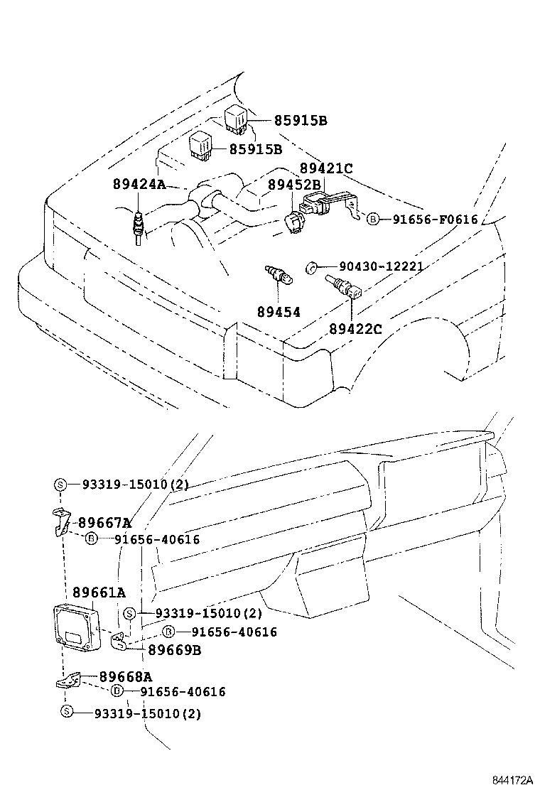 89661-35700 COMPUTER, ENGINE CONTROL product image