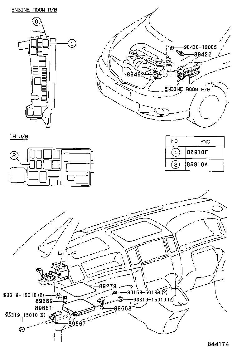 89661-13220 COMPUTER, ENGINE CONTROL product image