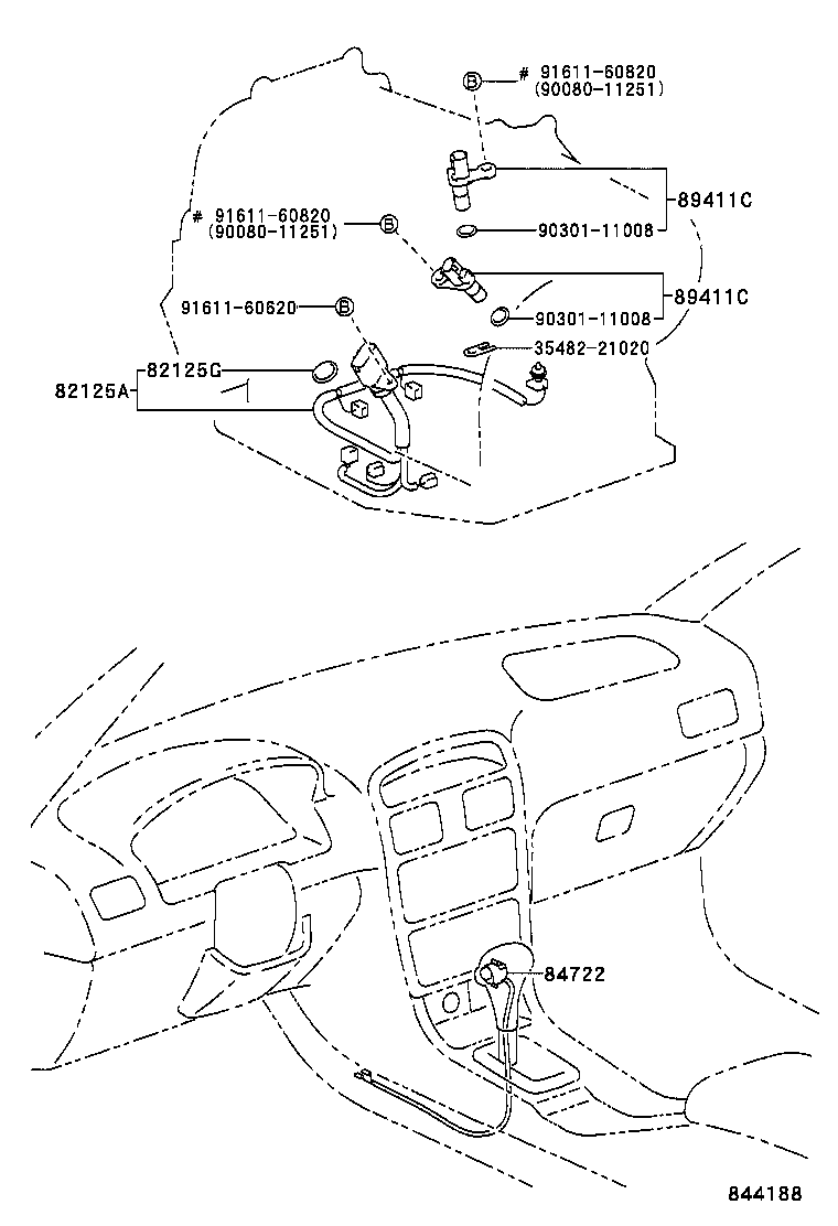 84722-06030-C0 SWITCH, TRANSMISSION CONTROL product image