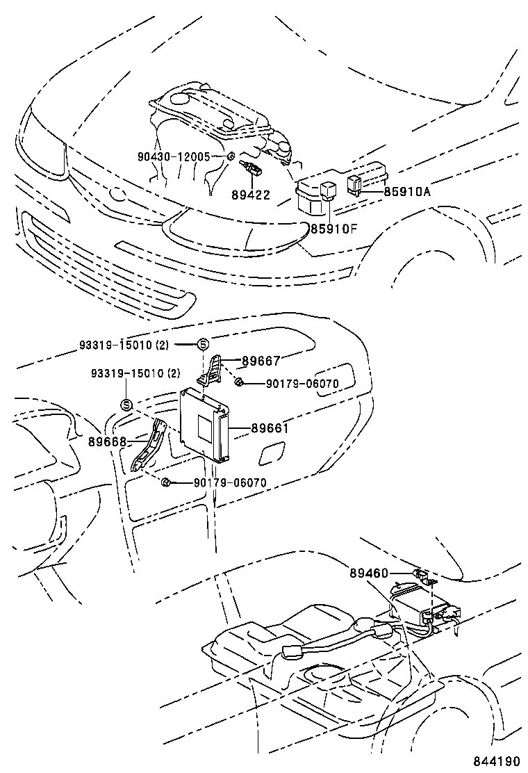 89460-06040 SENSOR ASSY, VAPOR PRESSURE product image