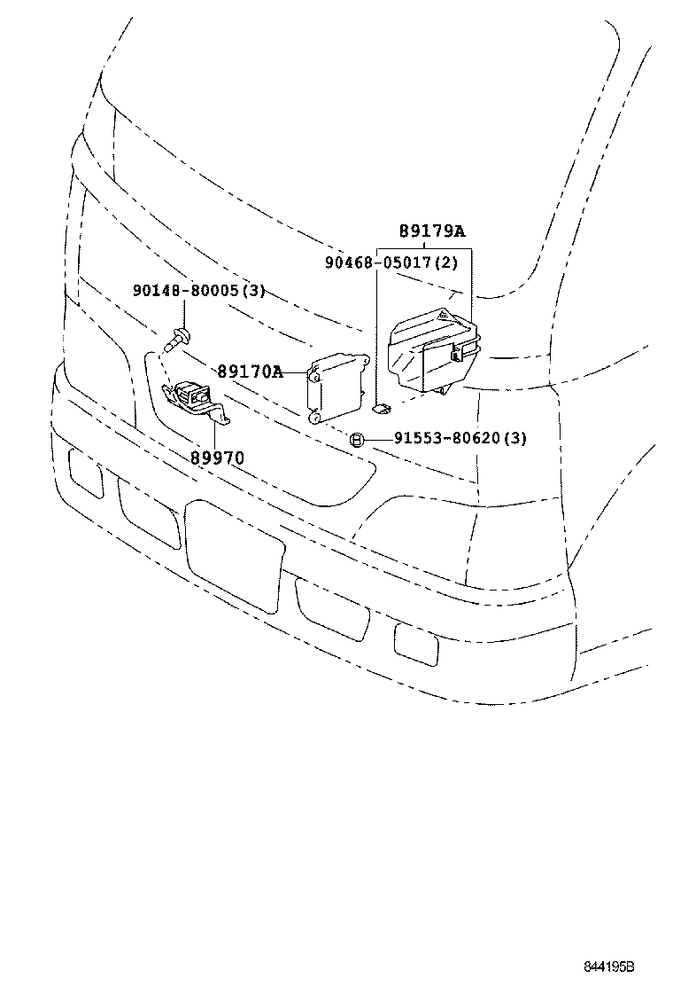 89170-37070 COMPUTER ASSY, AIR BAG product image