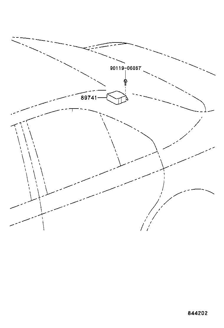 89741-51020 RECEIVER, DOOR CONTROL product image