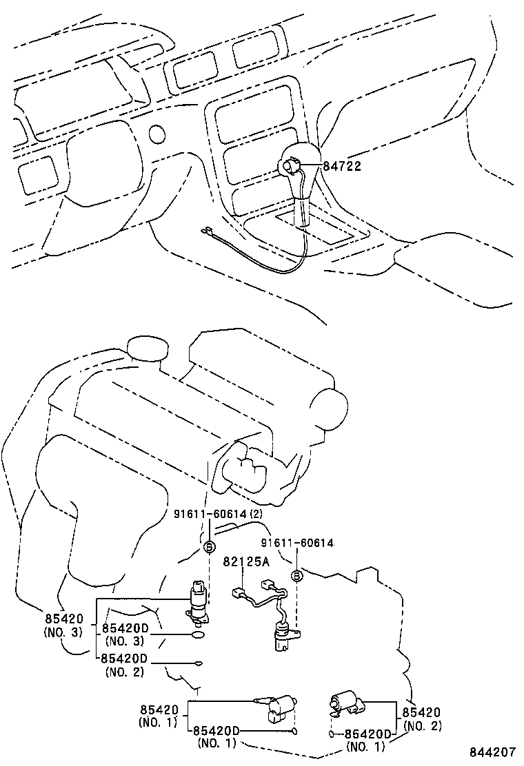 84722-33080-B0 SWITCH, TRANSMISSION CONTROL product image