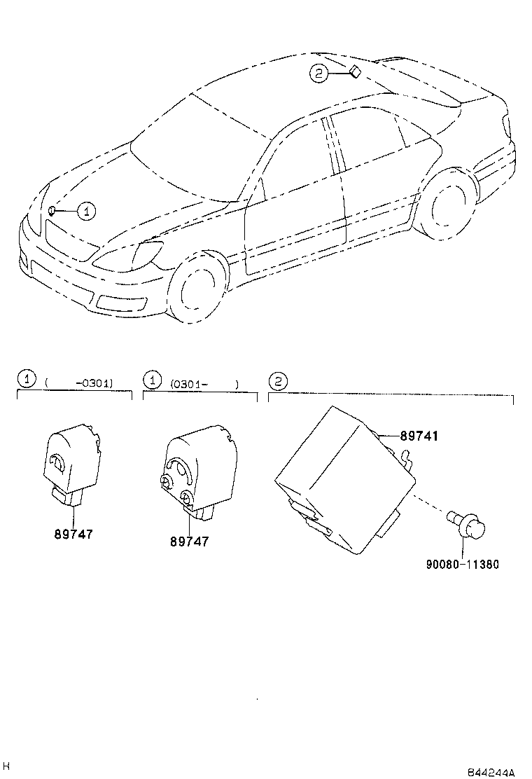 Toyota 89741-AA020 RECEIVER, DOOR CONTROL