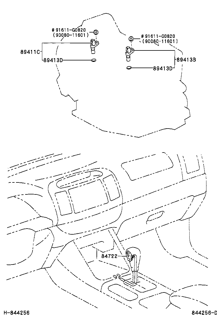 Toyota 84722-06060-B0 SWITCH, TRANSMISSION CONTROL