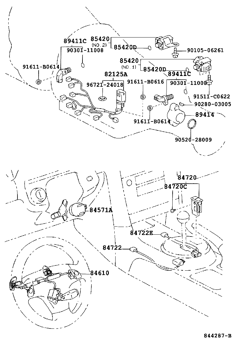84571-33010 SWITCH, KICK DOWN product image