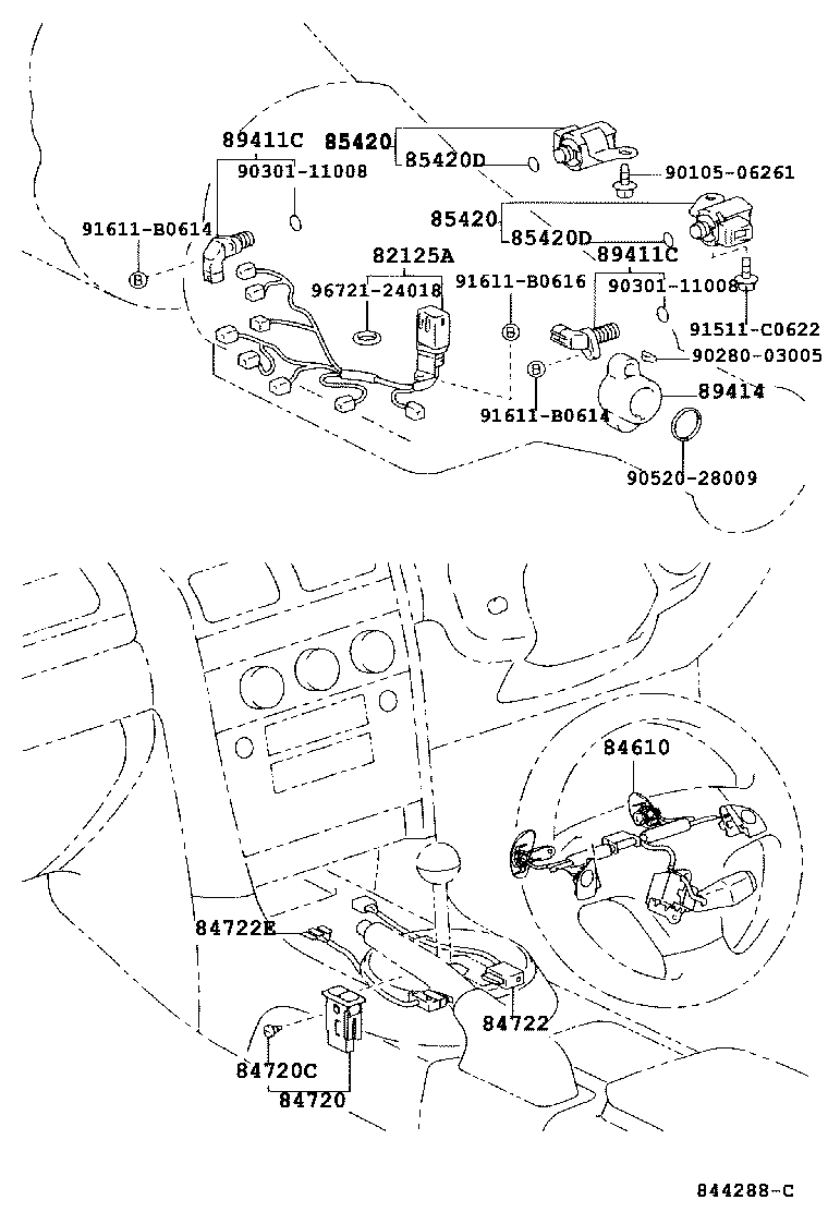 84571-33010 SWITCH, KICK DOWN product image