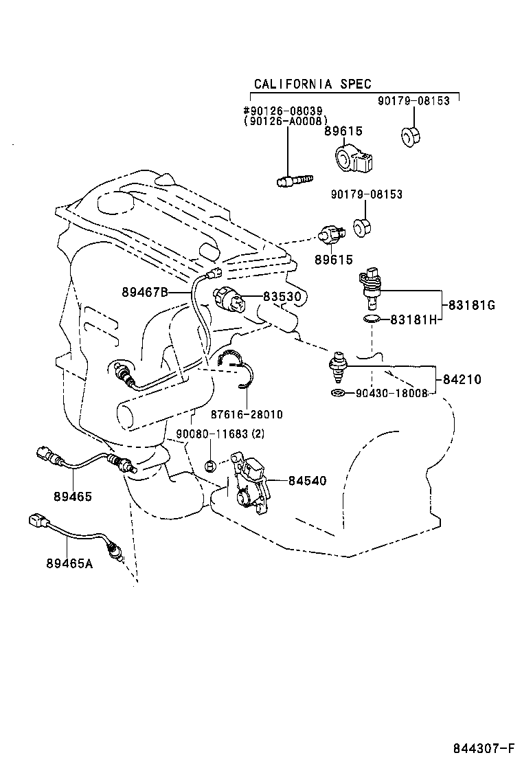 Toyota 89245-33031 SENSOR, STEERING