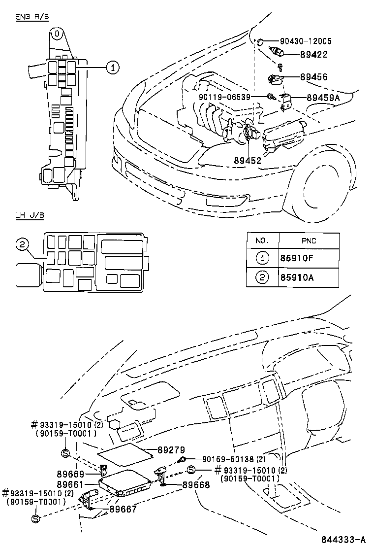 89661-02A30 COMPUTER, ENGINE CONTROL product image
