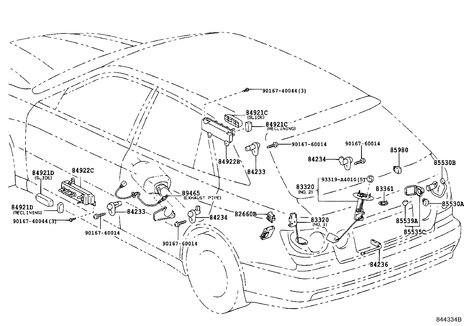 84140-53010 SWITCH ASSY, HEADLAMP DIMMER product image