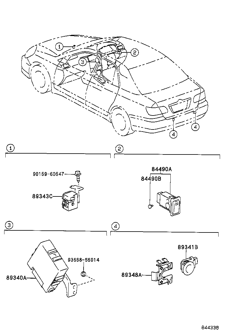 83160-02020 INDICATOR ASSY, CLEARANCE WARNING product image