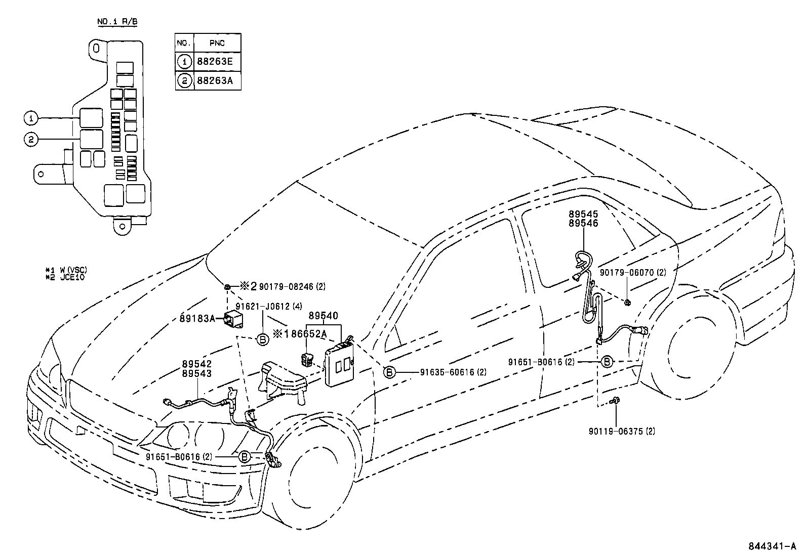 Toyota 89540-53170 COMPUTER ASSY, SKID CONTROL