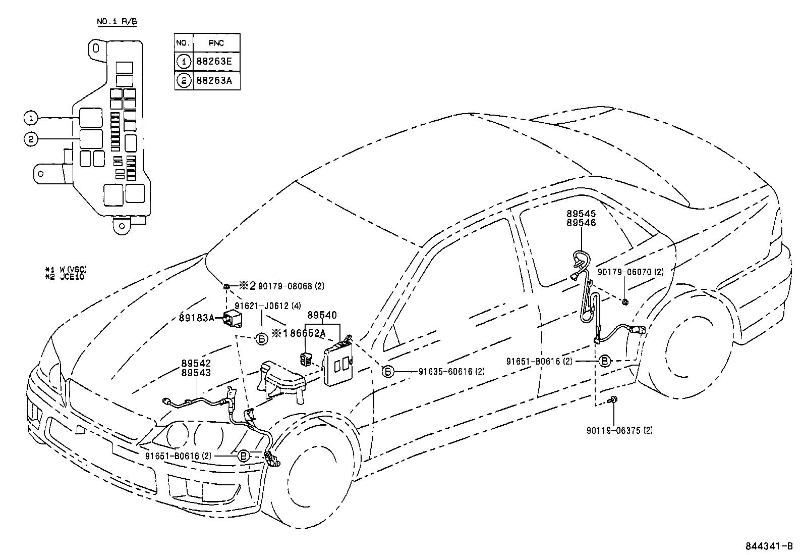 89549-53010 BRACKET, SKID CONTROL COMPUTER product image