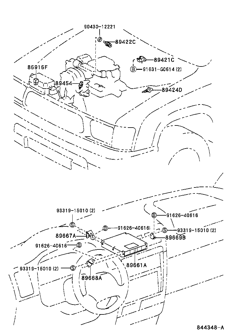 89666-35600 COMPUTER, ENGINE CONTROL product image